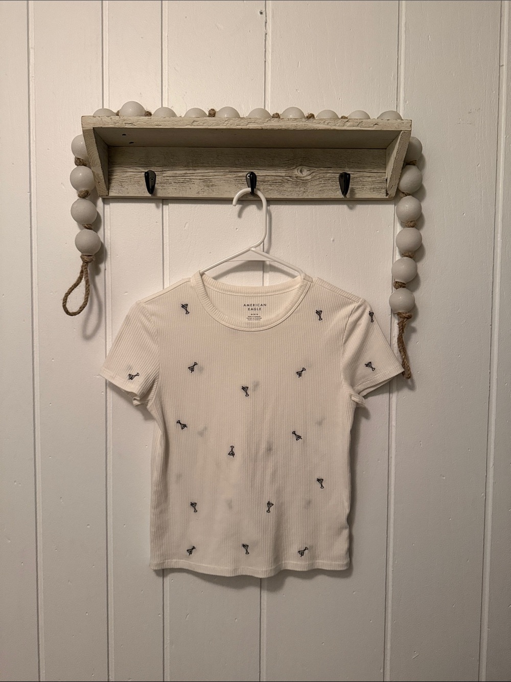 American Eagle Martini Glass Tee
